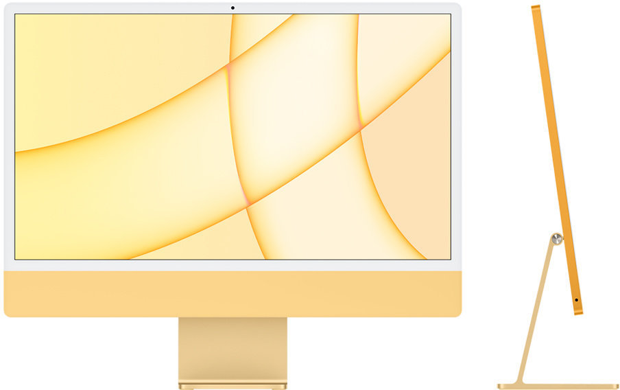 Акція на Apple iMac M1 24" 256GB 8GPU Yellow (Z12S000N7) 2021 від Stylus
