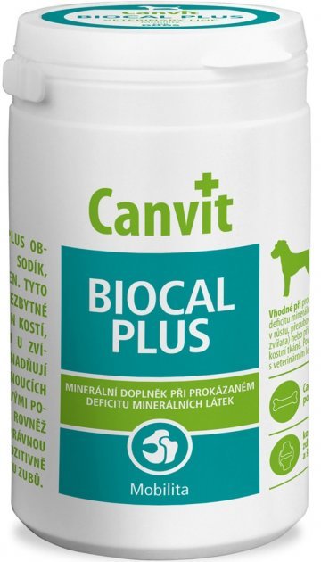 Акція на Вітамінна добавка Canvit Biocal Plus для покращення рухливості у собак 230 г (can50723) від Y.UA