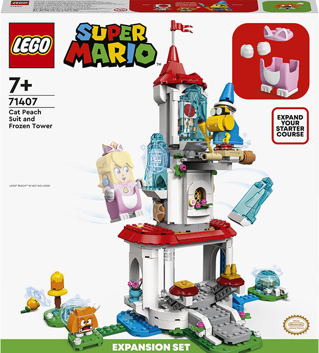 Акция на Конструктор Lego Super Mario Дод. набір Вбрання Піч-кішки та Крижана вежа (71407) от Y.UA