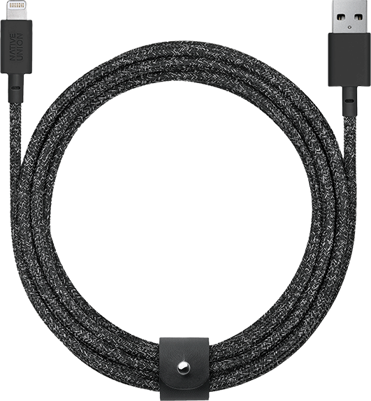 Акція на Native Union Usb Cable to Lightning Belt Xl 3m Cosmos Black (BELT-L-CS-BLK-3-NP) від Stylus