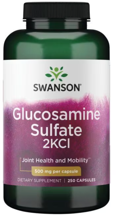 Акція на Swanson Glucosamine Sulfate 2KCI Сульфат глюкозамина 500 мг 250 капсул від Stylus