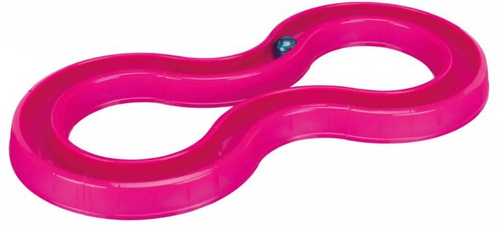 Акція на Змейка-восьмерка Trixie Ball Race со светящимся мячиком 65×31 см пластик розовая (4011905414133) від Stylus