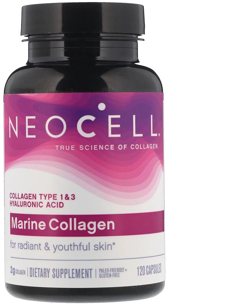 Акція на Neocell Marine Collagen 120 Caps Морской коллаген и гиалуроновая к-та від Stylus