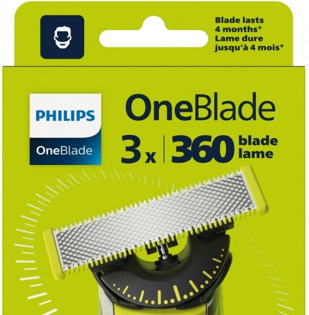 Акция на Змінне лезо Philips OneBlade QP430/50 от Y.UA