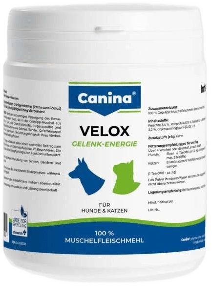 Акція на Порошок Canina Velox Gelenkenergie с высоким содержанием глюкозаминогликанов 150 g від Stylus