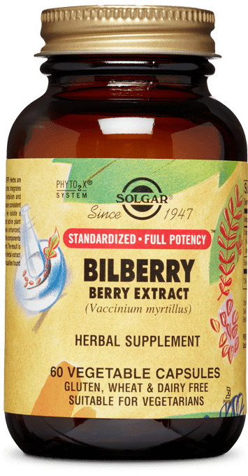 Акция на Solgar Bilberry Berry Extract 60 caps Экстракт ягоды черники (SOL-04110) от Stylus
