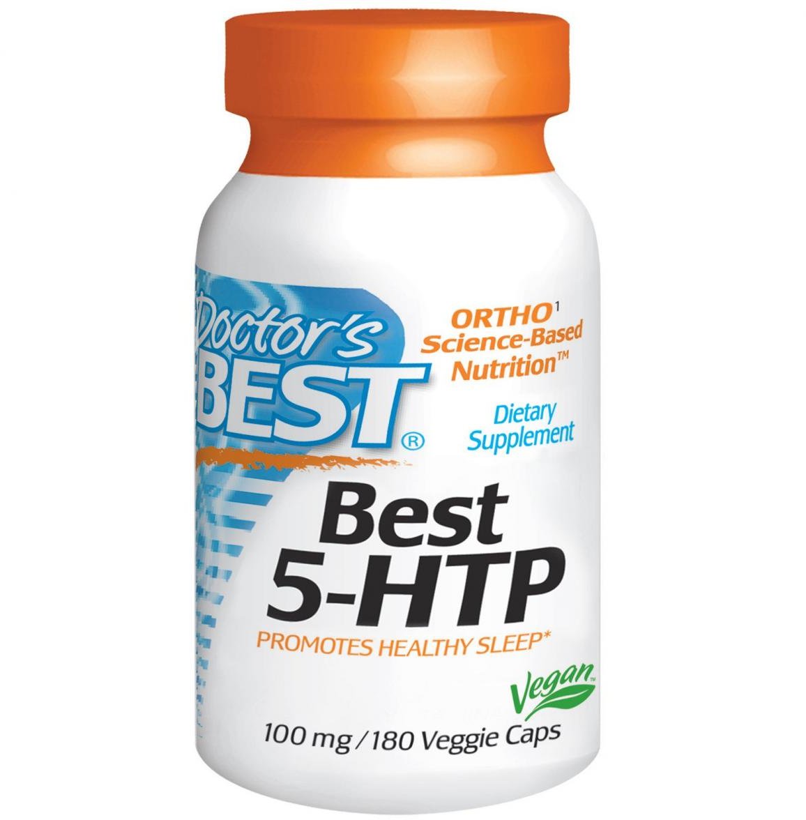 Акція на Doctor's Best 5-HTP 100 mg 180 caps Гидрокситриптофан від Stylus