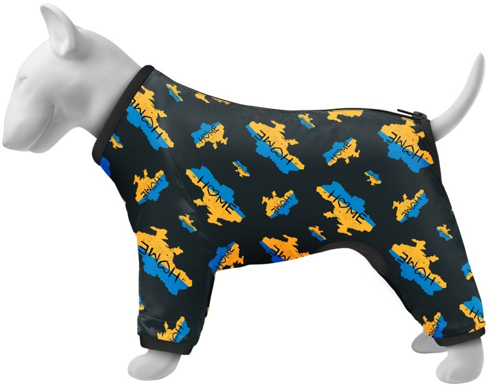 Акція на Дождевик для собак Waudog Clothes рисунок Дом M45, В 55-60 см, С 37-40 см (5345-0230) від Stylus