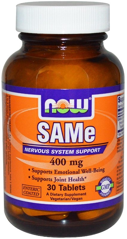 Акция на Now Foods SAM-e (S-Adenosyl-L-Methionine), 400 mg, 30 Tablets (NF0139) от Stylus
