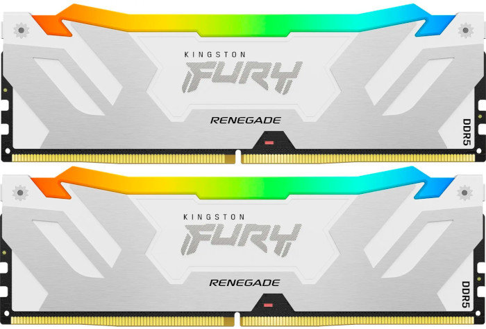 Акція на Kingston Fury 32 Gb (2x16GB) DDR5 6400 MHz Renegade Rgb (KF564C32RWAK2-32) від Stylus