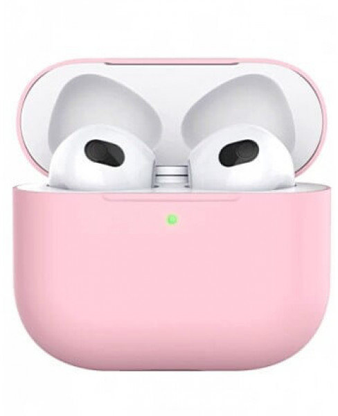 Акция на Чохол для навушників AhaStyle Silicone Case Pink (X002UH4909) for Apple AirPods 3 от Y.UA