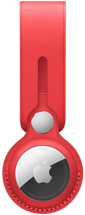 Акція на Apple Holder Leather Loop (PRODUCT) Red for AirTag (MK0V3) від Stylus