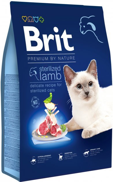 Акція на Сухой корм для взрослых стерилизованных котов Brit Premium by Nature Cat Sterilized Lamb с ягненком 8 кг (8595602553242) від Stylus