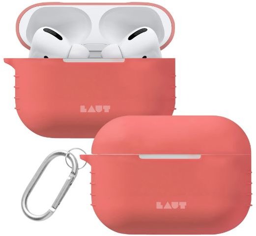 Акция на Чохол для навушників Laut Pod Case with Belt Coral Pink (L_APP_POD_P) for Apple AirPods Pro от Y.UA