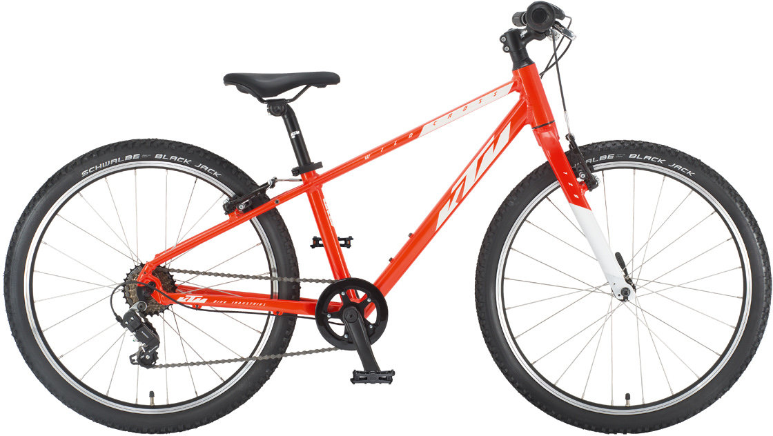 Акция на Велосипед Ktm Wild Cross 24" рама 35 оранжевий (білий) 2022 от Y.UA