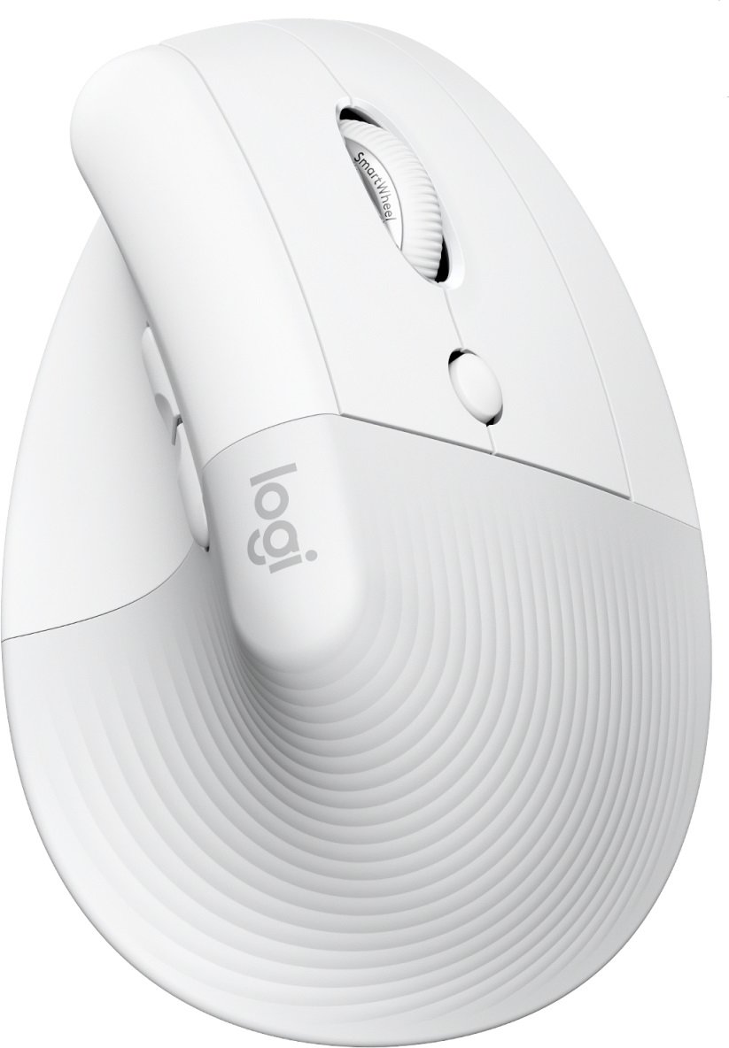 Акція на Logitech Lift for Mac Vertical Ergonomic Mouse Off White (910-006477) від Y.UA