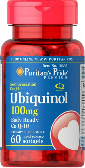Акція на Puritan's Pride Ubiquinol 100 mg Убихинол 60 гелевых капсул від Stylus