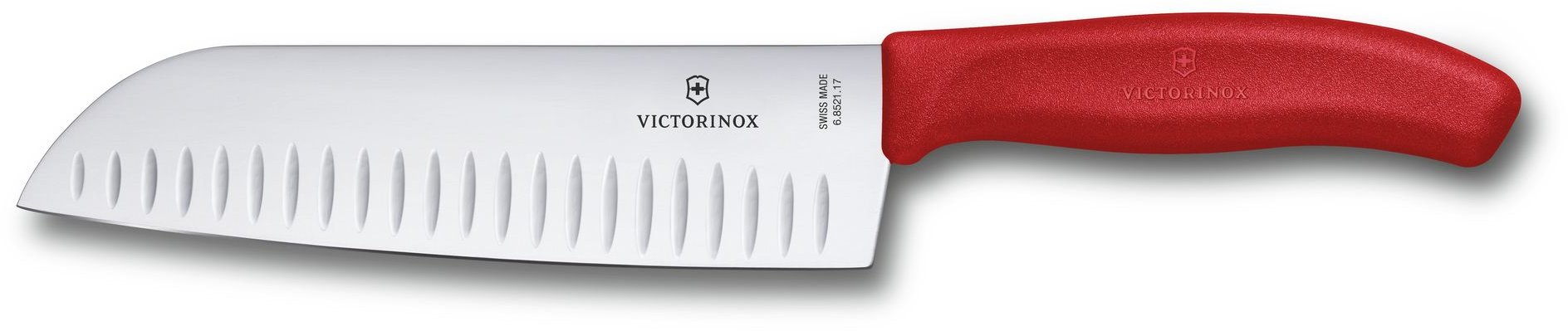 Акция на Нож сантоку Victorinox SwissClassic Santoku 17см красный (6.8521.17G) от Stylus