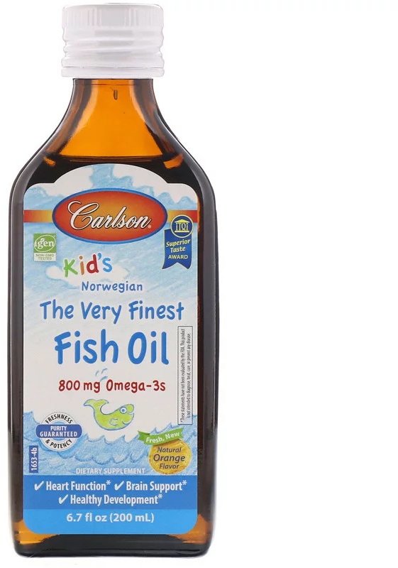 Carlson Labs Kid'sThe Very Finest Fish Oil 6.7 fl oz (200 ml) Natural Orange Flavor Рыбий жир для детей, натуральный апельсиновый вкус
Carlson Labs Kid'sThe Very Finest Fish Oil 6.7 fl oz (200 ml) Natural Orange Flavor Рыбий жир для детей, натуральный апельсиновый вкус