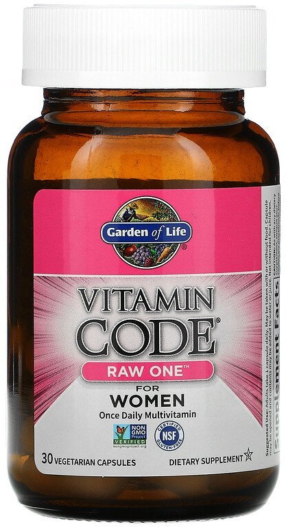 Garden of Life Vitamin Code Raw one for women Сирі Мультивітаміни для жінок 30 вегетаріанських капсул
Garden of Life Vitamin Code Raw one for women Сирі Мультивітаміни для жінок 30 вегетаріанських капсул