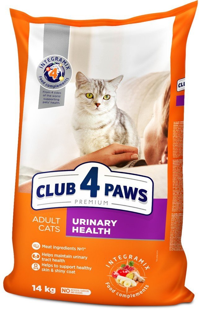 Акция на Сухой корм Club 4 Paws Premium Adult cats поддержка мочеиспускательной системы для взрослых кошек 14 кг (4820083909375) от Stylus