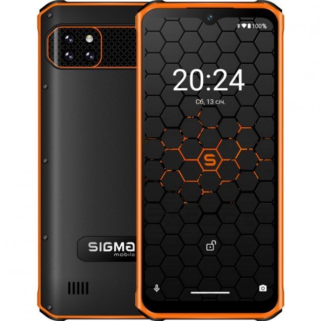 Акція на Sigma mobile X-treme PQ56 Black/Orange (UA UCRF) від Y.UA