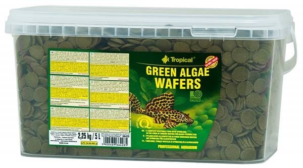 Акція на Корм для акваріумних риб Tropical Green Algae Wafers у чіпсах 5 л 2.25 кг (5900469664285) від Y.UA