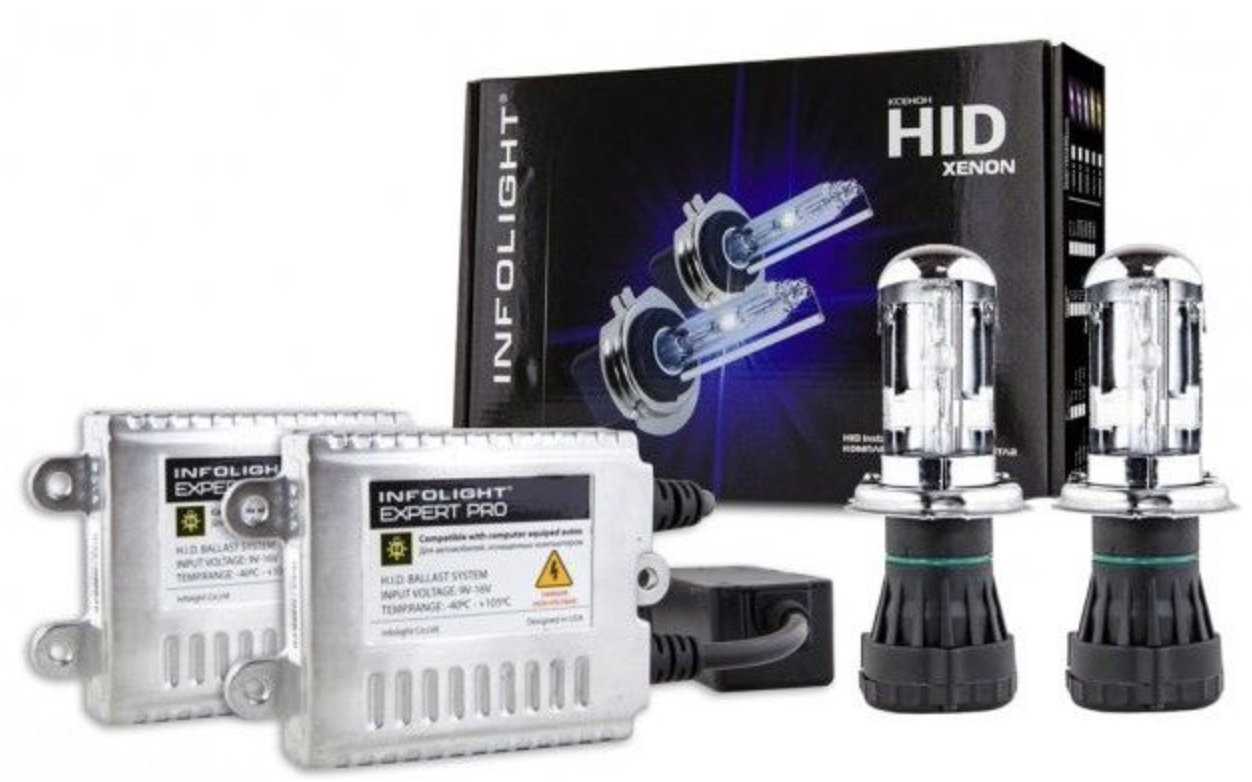 Акция на Комплект біксенону Infolight Expert Pro H4 5000К 35W от Y.UA