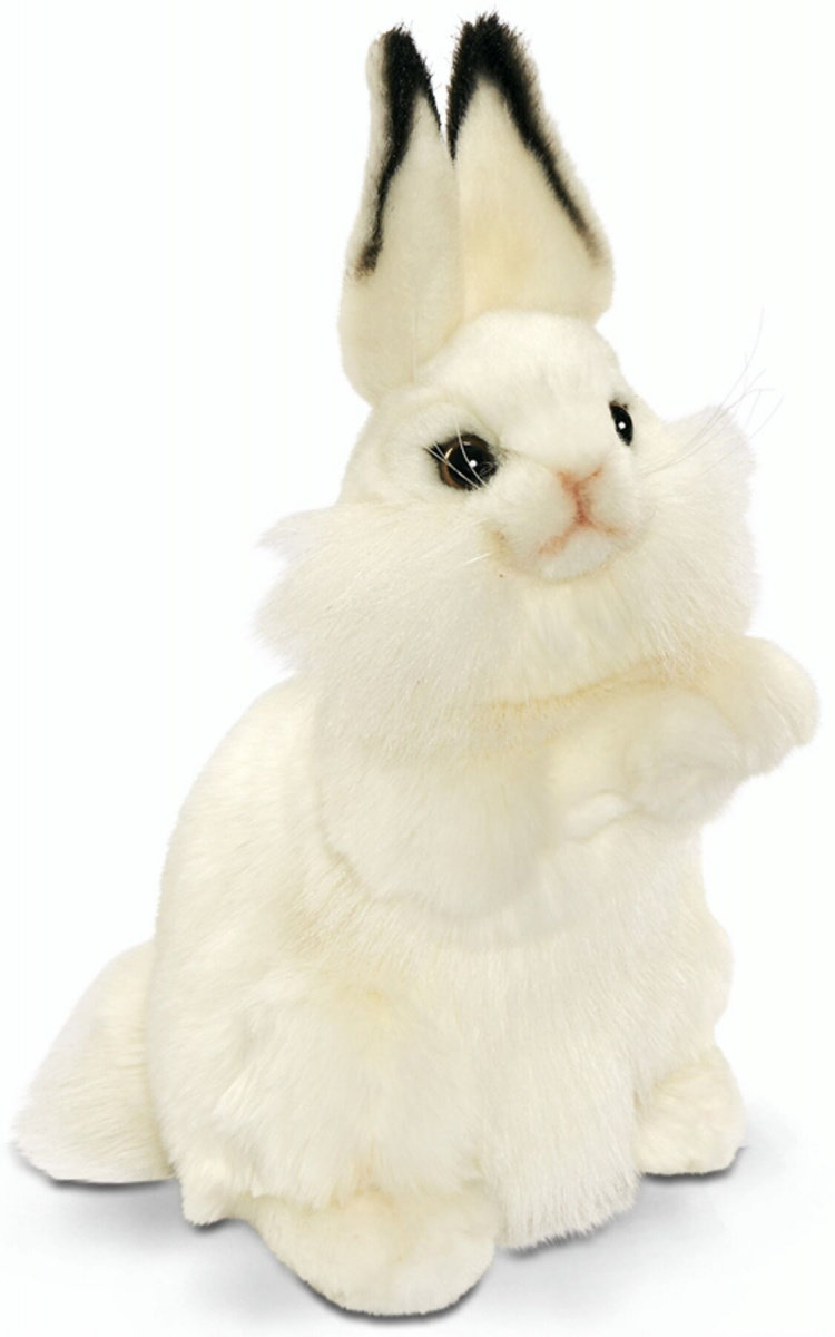Акція на М'яка іграшка Hansa Білий кролик, серія Puppet, 34 см від Y.UA