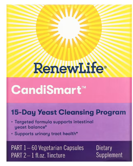 Акція на Renew Life CandiSmart Очищающая дрожжевая формула 15-дневная программа очистки від Stylus