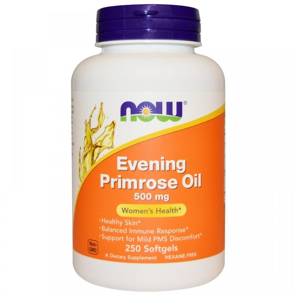 Акція на Now Foods Evening Primrose Oil 500 mg 250 caps (Масло вечерней примулы) від Stylus