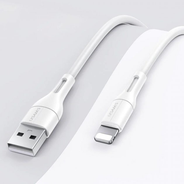 Акція на Usams Usb Cable to Lightning 1m White (US-SJ500) від Stylus