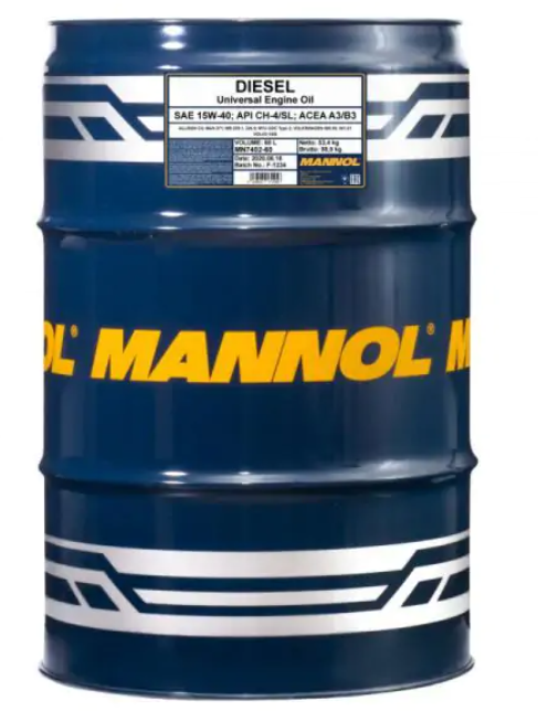 Акция на Моторна олива Mannol Diesel 15W-40 60 л (MN7402-60) от Y.UA