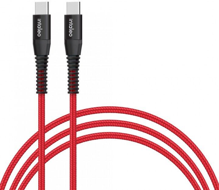 Акція на Intaleo Cable USB-C to USB-C 18W 1.2m Red (CBRNYTT1) від Y.UA