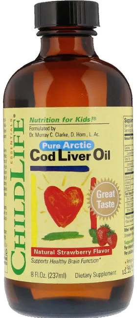 Акція на ChildLife, Cod Liver Oil, Natural Strawberry Flavor, 8 fl oz (237 ml) (CDL10500) від Stylus