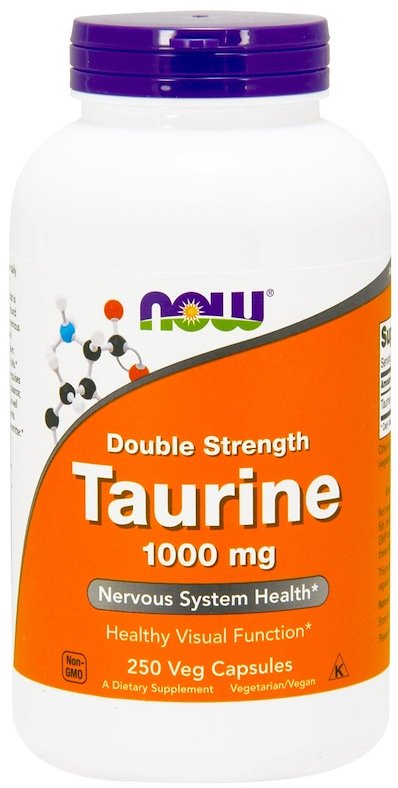 Акція на Now Foods Taurine, Double Strength, 1,000 mg, 250 Veg Capsules (NF0143) від Stylus
