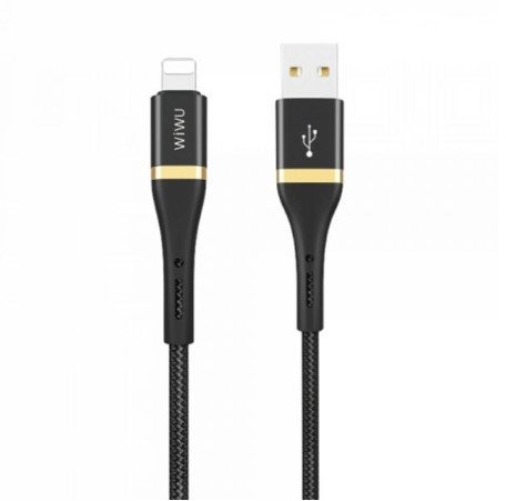 Акція на Wiwu Elite Series Usb Cable to Lightning 1.2m Black (ED-100) від Y.UA