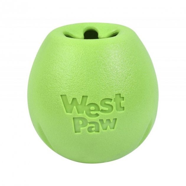 Акція на Игрушка для собак West Paw Rumbl Large Jungle Green для лакомств 10 см зеленая (BZ041JGR) від Stylus