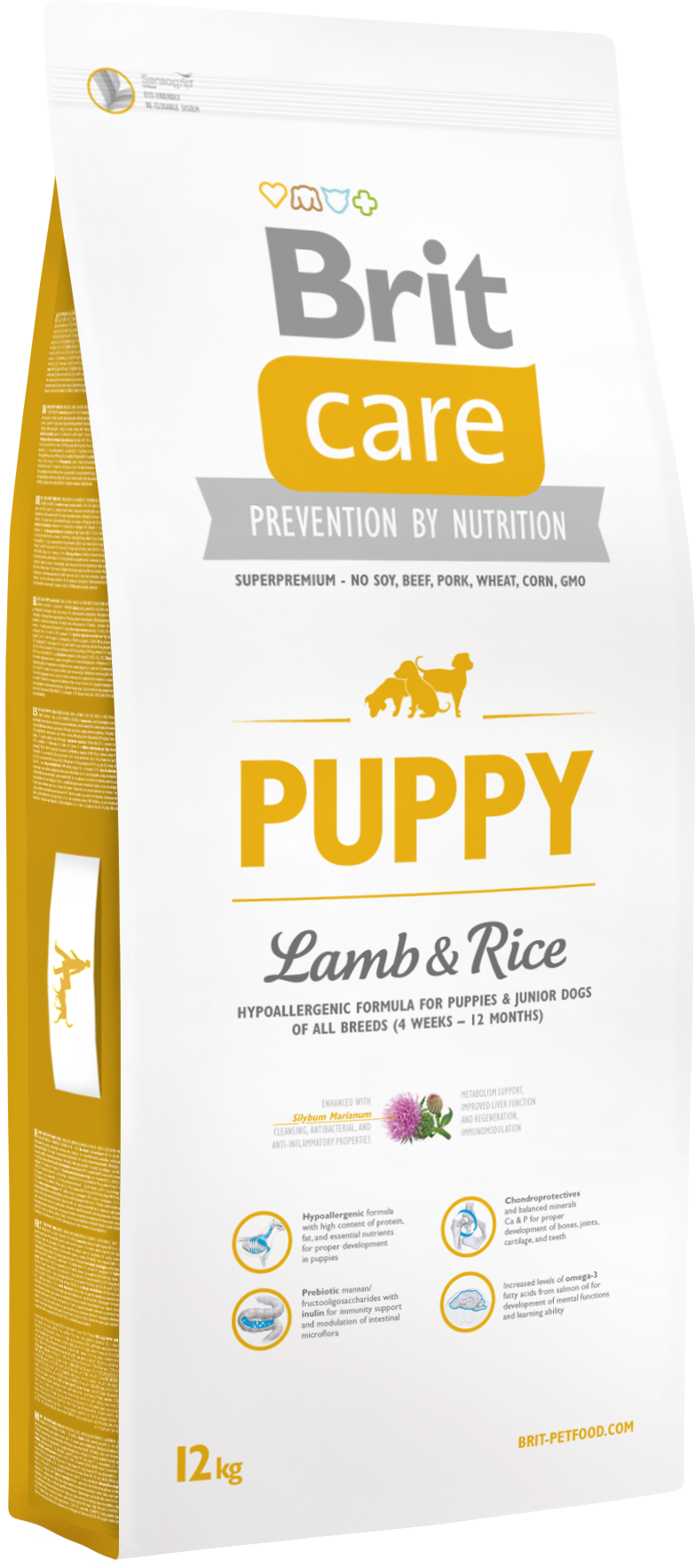 Акція на Сухой корм для щенков всех пород Brit Care Puppy All Breed Lamb & Rice с ягненком и рисом 12 кг (8595602509799) від Stylus