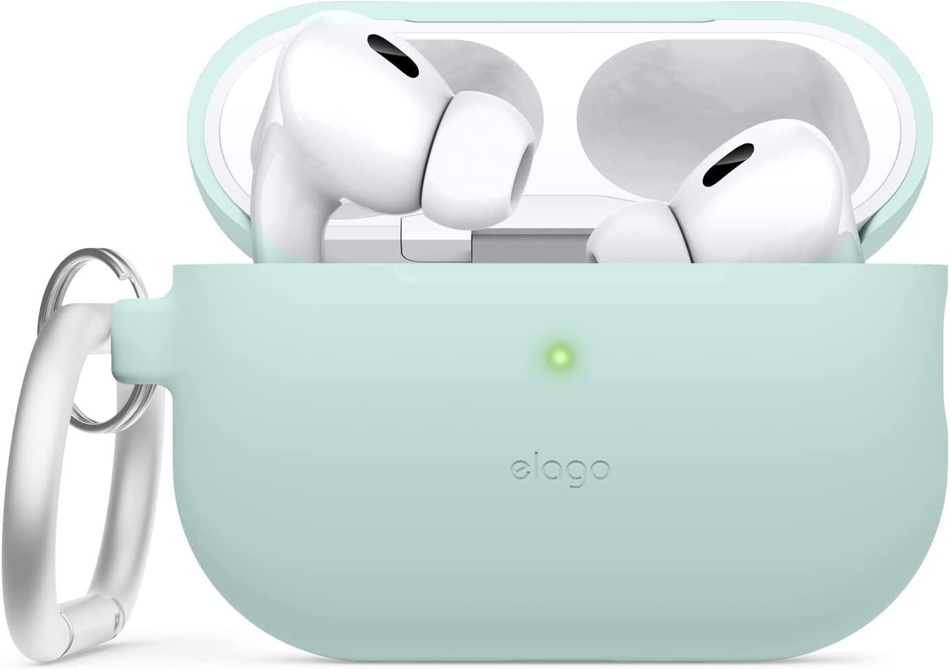 Акція на Чохол для навушників Elago Silicone Hang Case Mint (EAPP2SC-HANG-MT) для Apple AirPods Pro 2 від Y.UA