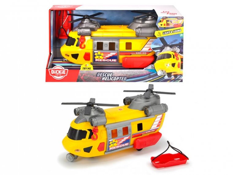 Акція на Функціональний вертоліт Dickie Toys Служба порятунку з лебідкою від Y.UA
