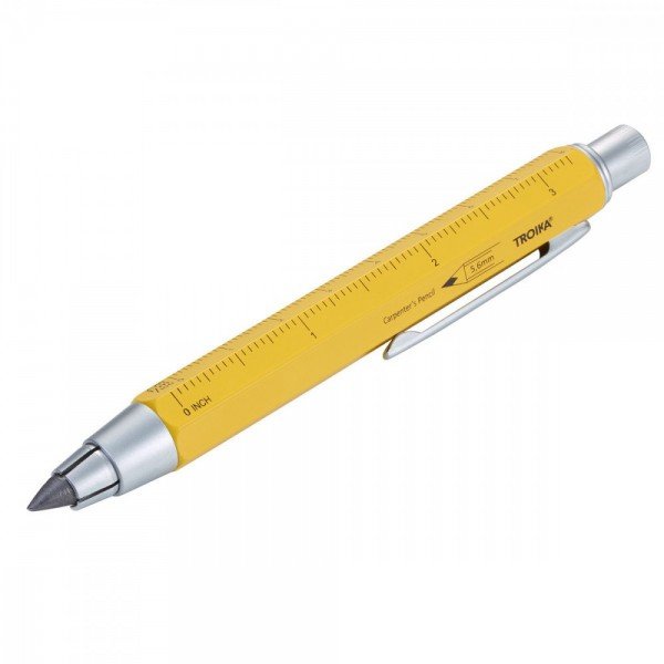 Акція на Механический карандаш Troika Zimmermann с линейкой и стилусом желтый (PEN56/YE) від Stylus