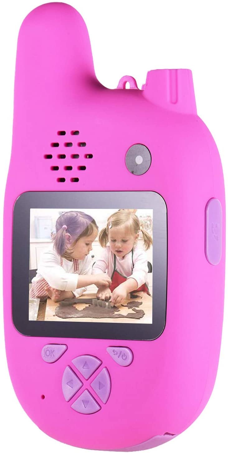 Акція на Цифровой детский фотоаппарат Xoko KVR-500 Walkie Talkie Рация и Две камеры Розовый (KVR-500-PN) від Stylus
