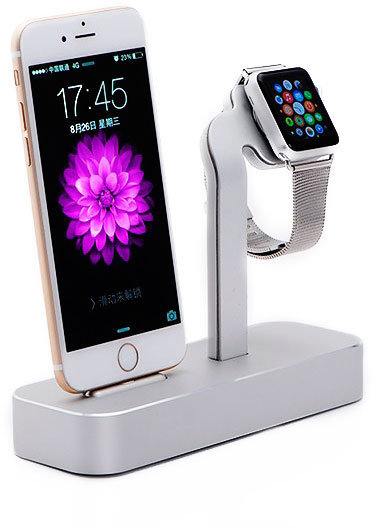 Акція на COTEetCI Base5 Dock Stand Silver (CS2095-TS) for Apple iPhone and Apple Watch від Stylus