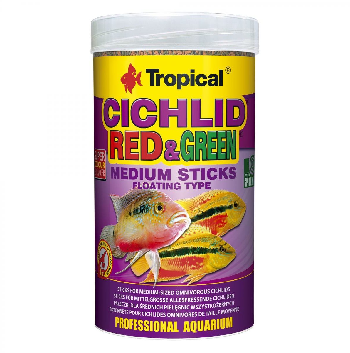 Акція на Сухий корм Tropical Cichlid Red Green Medium Sticks для акваріумних риб в паличках 1 л (5900469637265) від Y.UA
