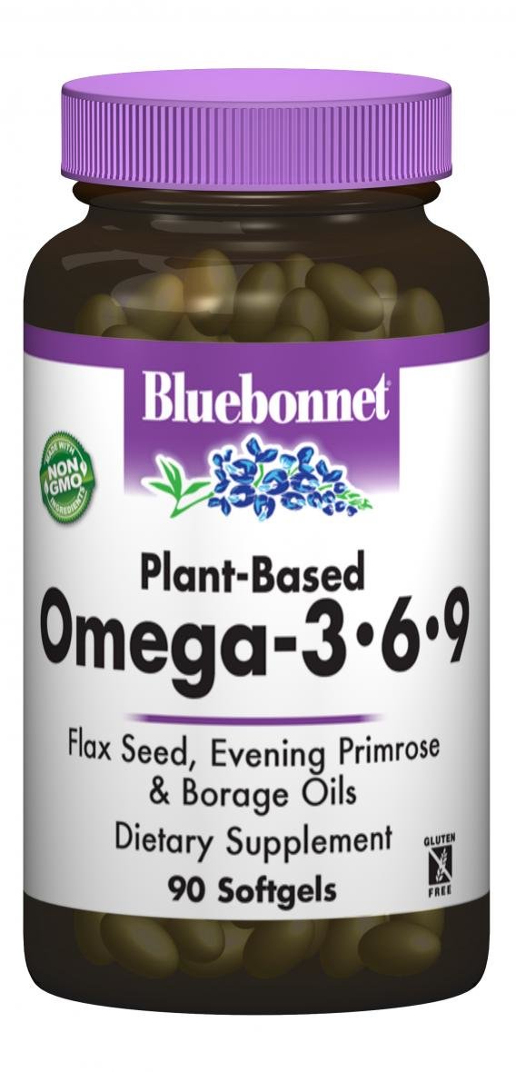 Акція на Bluebonnet Nutrition Omega 3-6-9 Plant-Baset 1000 mg 90 caps від Stylus