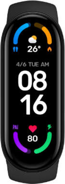 Акція на Xiaomi Mi Smart Band 6 Black (Global) від Y.UA