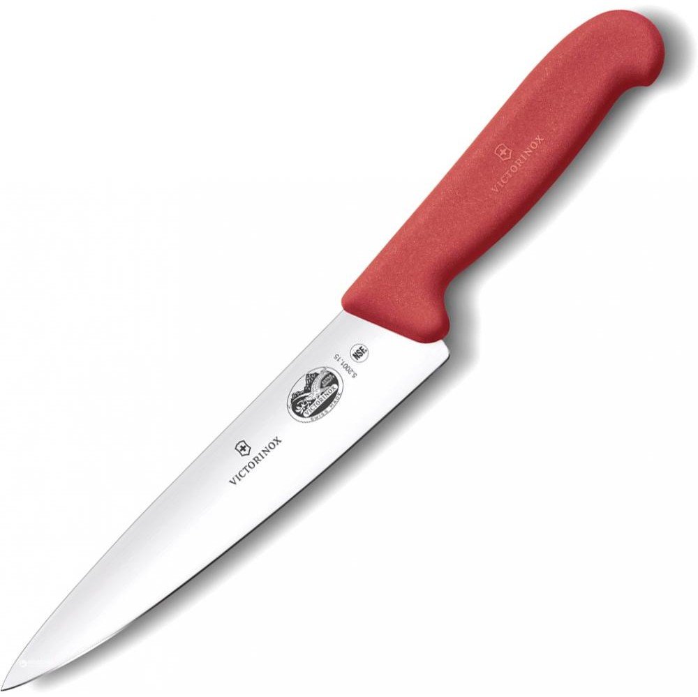 Акція на кухонный нож Victorino Fibrox Carving лезо 15 см с красн. ручкою (52001.15) від Stylus