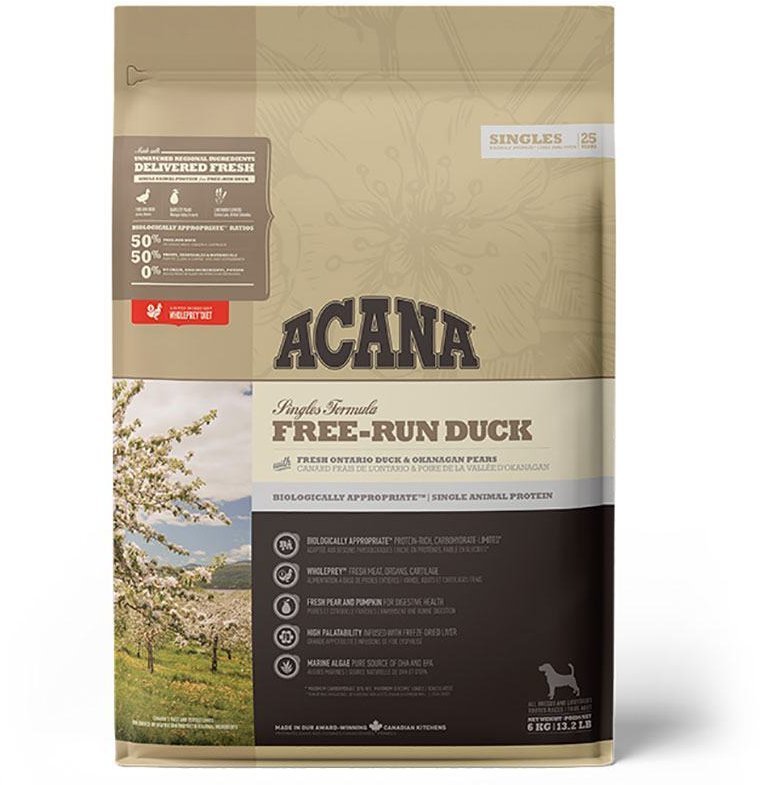 Акція на Сухий корм Acana Free-Run Duck гіпоалергенний для собак зі смаком качки 6 кг (a57160) від Y.UA