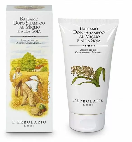 Акція на L'Erbolario Balsamo Dopo Shampoo Al Miglio & Alla Soja Бальзам для волос 150 ml від Stylus